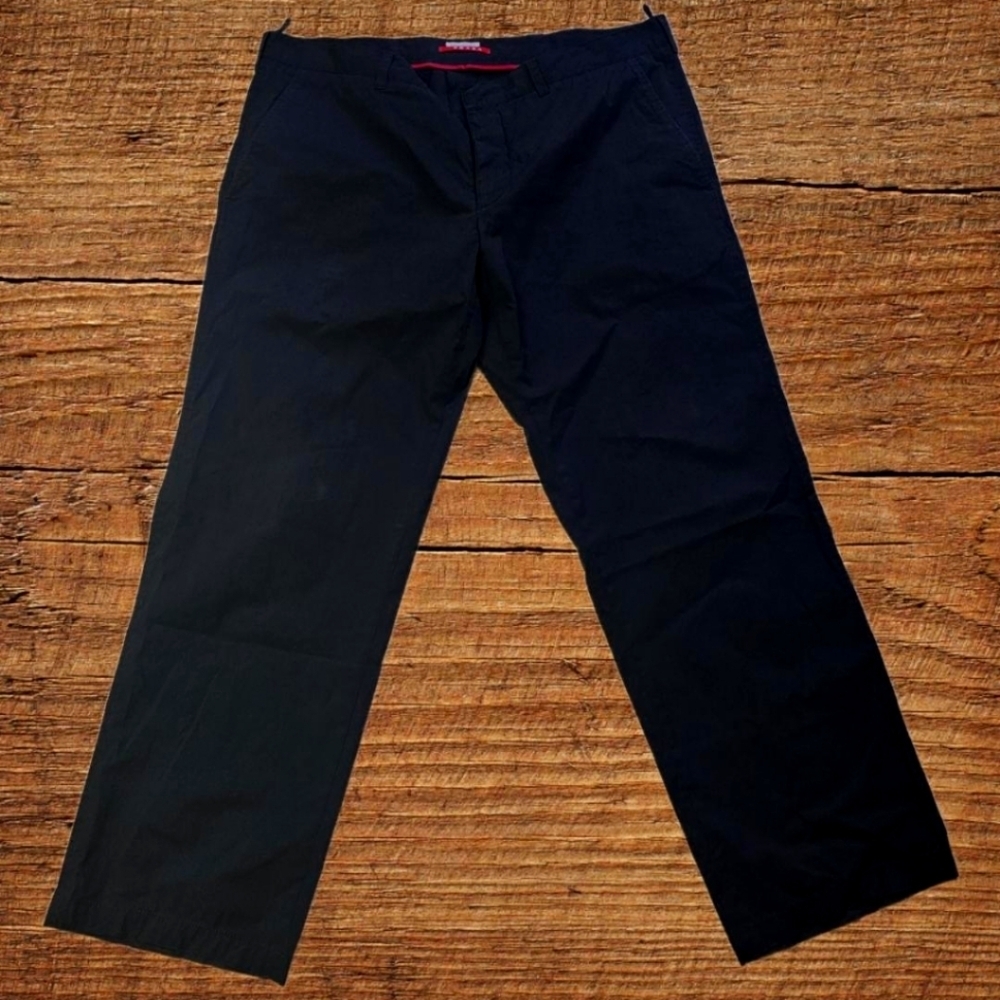 Prada Sport Vintage  Black Minimalist Chino Pants Men's size 54 (US 38)
